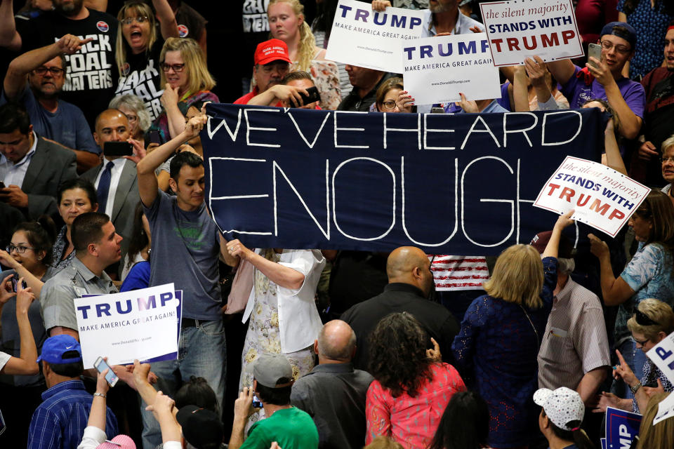 Protests erupt at Donald Trump’s Albuquerque rally