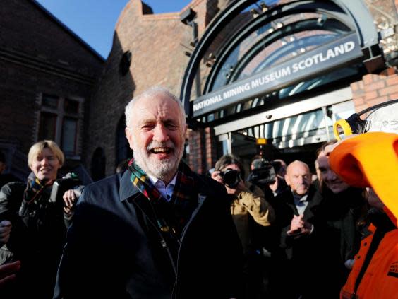 Jeremy Corbyn on the campaign trail (Reuters)