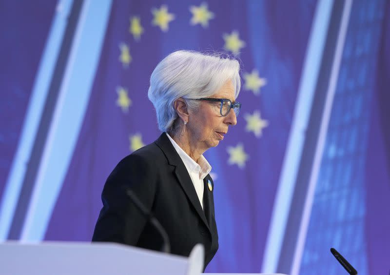 ECB President Christine Lagarde holds news conference following Governing Council's monetary meeting, in Frankfurt