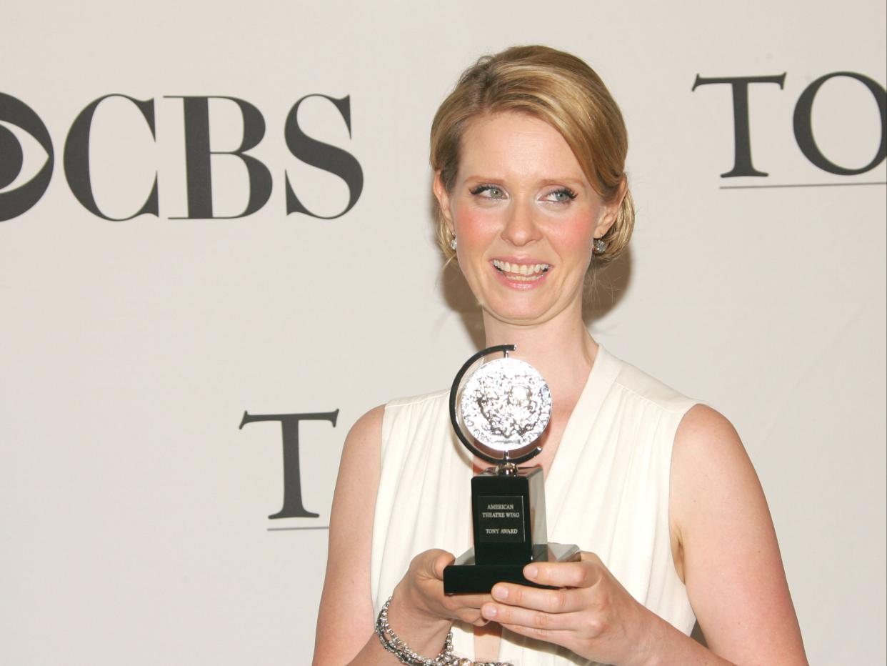 Cynthia Nixon and her Tony in 2006 (Getty Images)