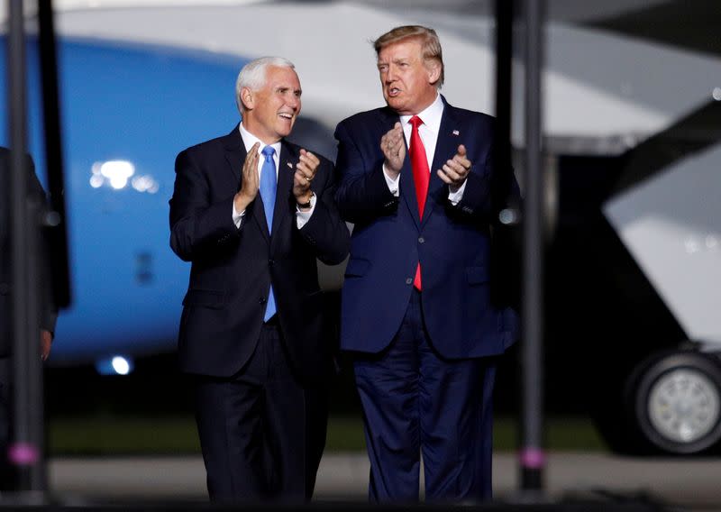 FILE PHOTO: U.S. President Trump campaigns in Newport News, Virginia