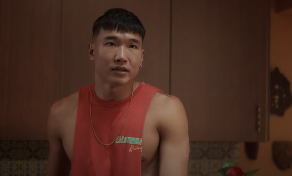 Joel Kim Booster in “Fire Island.” - Credit: Hulu