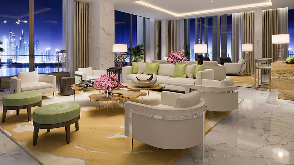 A living area. - Credit: Photo: Courtesy The Royal Atlantis Residences