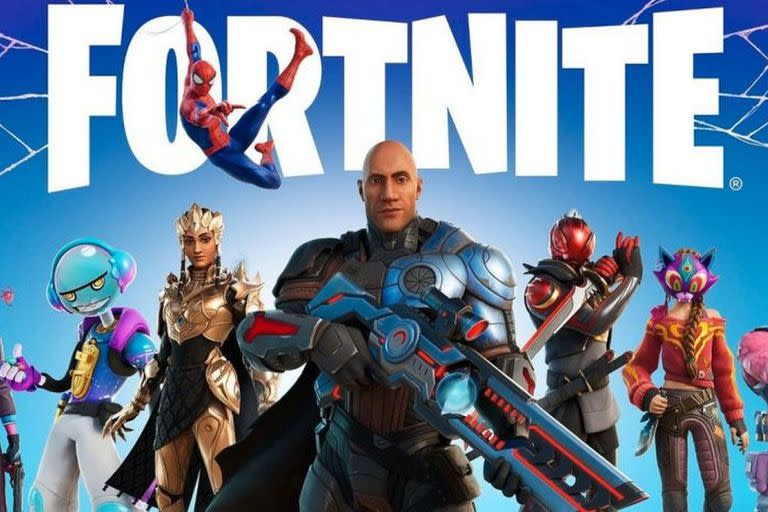 Con nuevos desafíos y locaciones, en esta entrega de Fortnite se destacan las figuras de Dwayne Johnson y Spider-Man