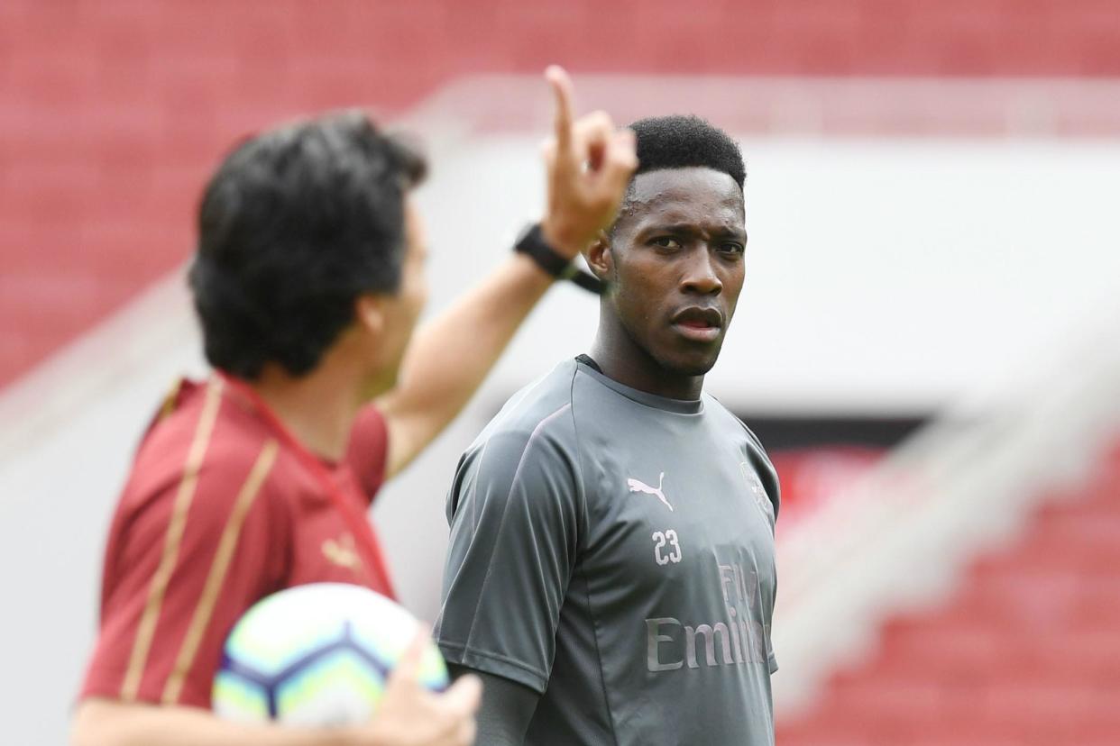 Injury blow | Welbeck is set to miss several months after breaking his ankle: Arsenal FC via Getty Images