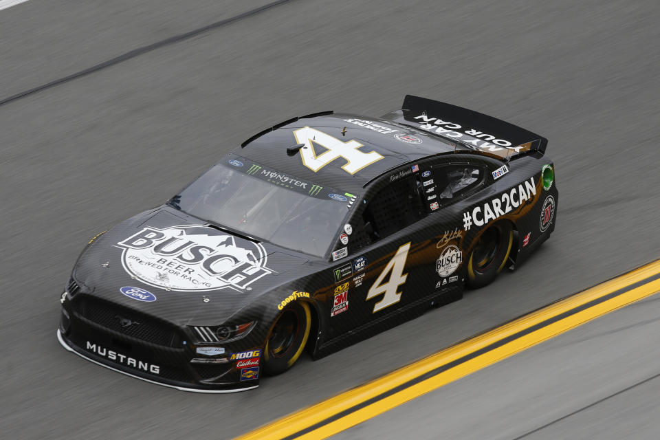 Kevin Harvick will start third in Sunday’s Daytona 500. (Photo by David Rosenblum/Icon Sportswire via Getty Images)