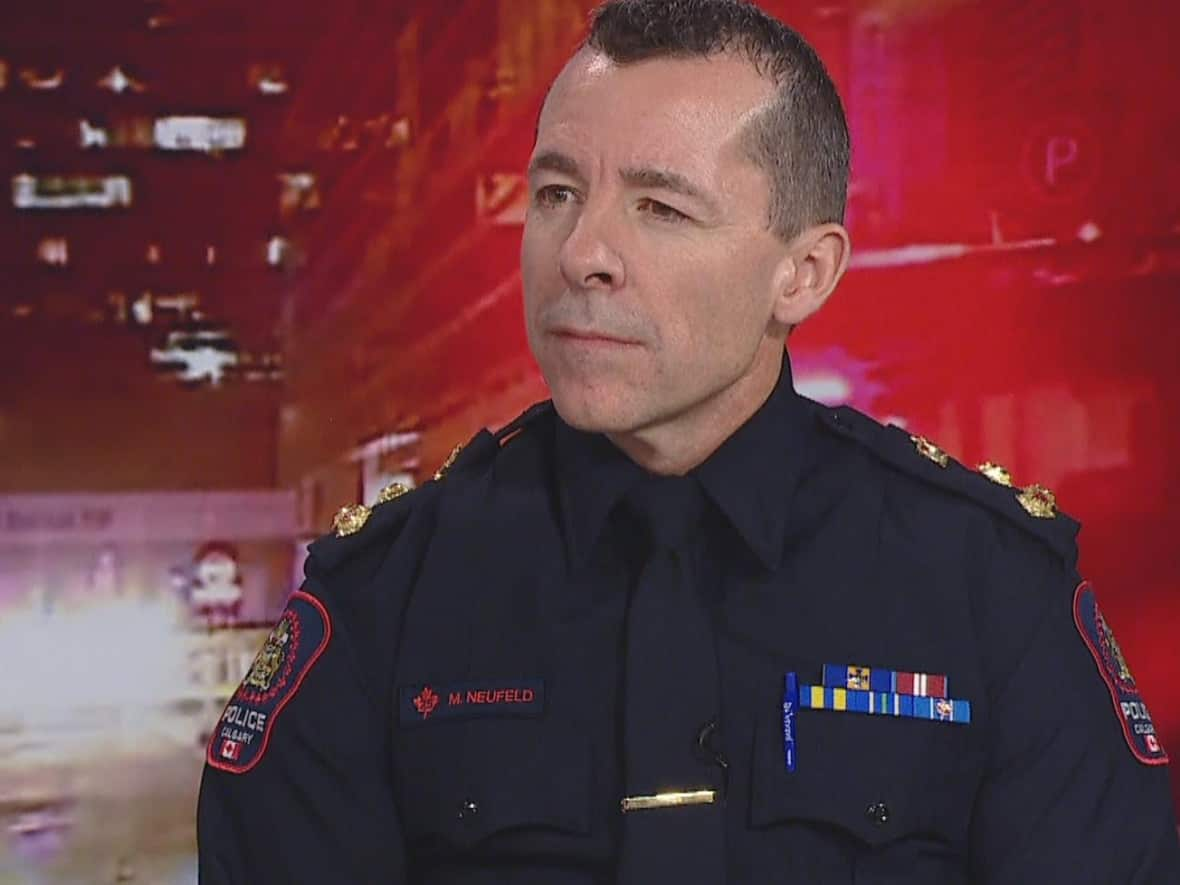 Calgary police Chief Mark Neufeld made a deal with one of his deputies, allowing the senior officer to retire one day so he could begin pulling his pension, only to return the next day at a salary of around $250,000 per year. (CBC - image credit)