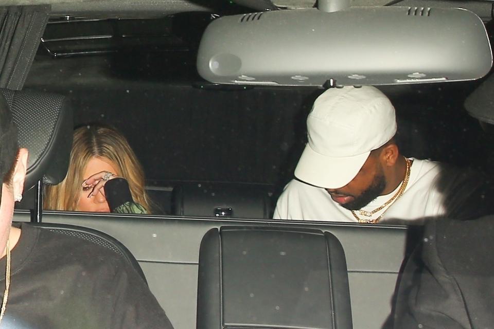 Khloé Kardashian and Tristan Thompson leave Nobu Malibu. (Photo: Backgrid)