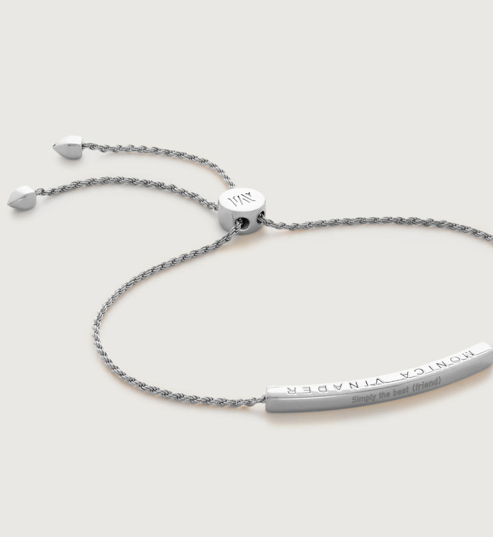 <p><a href="https://go.redirectingat.com?id=74968X1596630&url=https%3A%2F%2Fwww.monicavinader.com%2Fus%2Flinear-mini-bracelet%2Fsterling-silver-linear-mini-friendship-chain-bracelet&sref=https%3A%2F%2Fwww.townandcountrymag.com%2Fstyle%2Fjewelry-and-watches%2Fg34464609%2Fkate-middleton-meghan-markle-wear-monica-vinader-jewelry%2F" rel="nofollow noopener" target="_blank" data-ylk="slk:Shop Now;elm:context_link;itc:0;sec:content-canvas" class="link ">Shop Now</a></p><p>Linear Mini Friendship Chain Bracelet</p><p>monicavinader.com</p><p>$122.50</p>