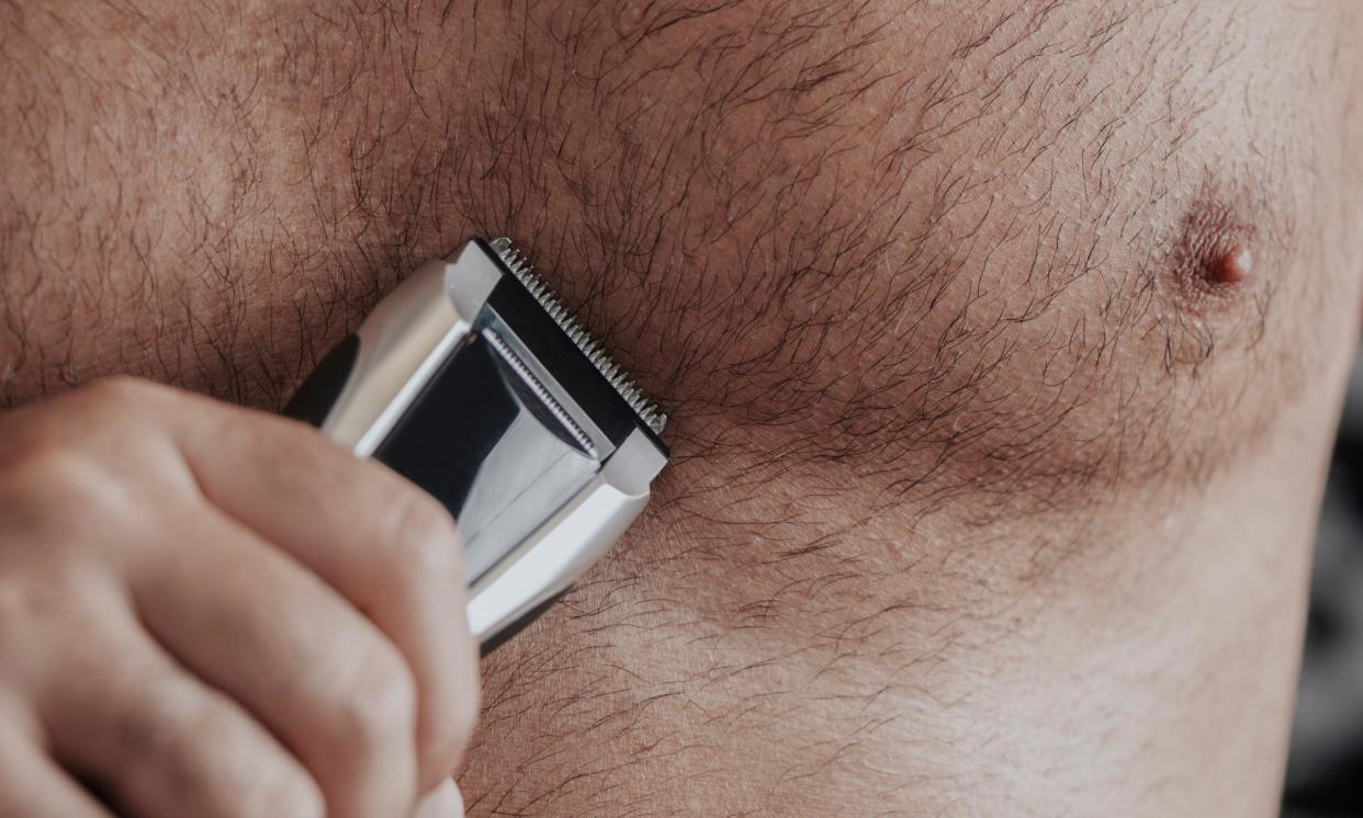 <span>‘A hairy chest is nice to snuggle into and press your nose against.’</span><span>Photograph: nito100/Getty Images/iStockphoto</span>