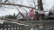 An ice storm struck Toronto over the weekend, affecting transit and causing power outages.