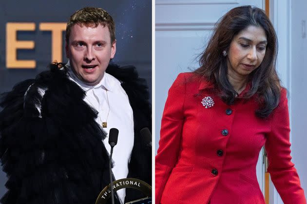 Joe Lycett and Suella Braverman