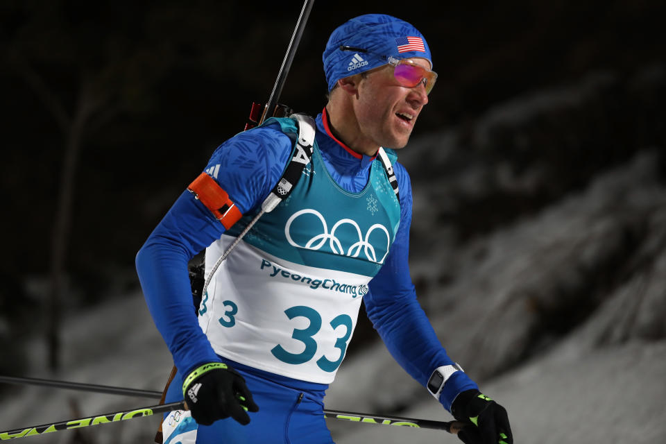 American biathlete Lowell Bailey has no interest in owning a weapon that is “designed to kill another human being.” (Getty)