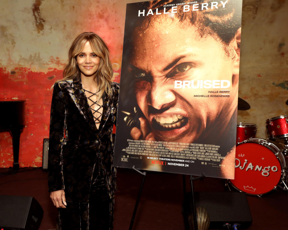 Halle Berry attends Netflix&#39;s &#x00201c;Bruised&#x00201d; NY Tastemaker at The Roxy on November 19, 2021 in New York City. (Getty Images for Netflix)