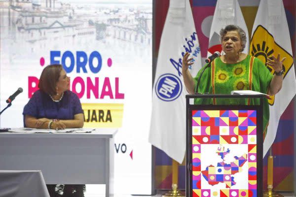 “Tenemos que tener una visión multipolar”, le objetó Beatriz Paredes a Xóchitl Gálvez durante el foro de diálogos en materia de política exterior 