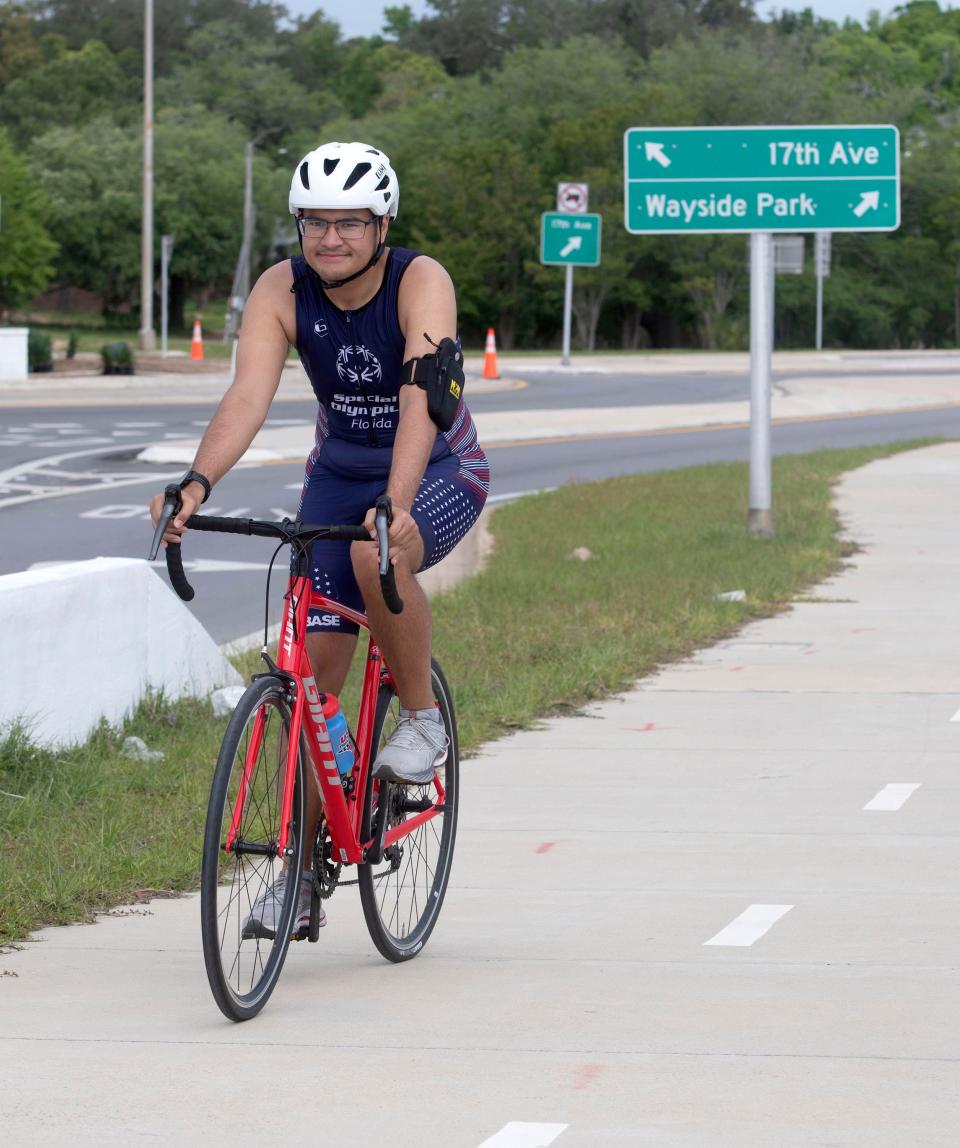 Pensacola resident Frankie Russell is heading to the Central European country of Slovakia to compete in a Special Olympics triathlon.