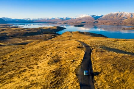 Handout photo of Blue Bandit along Lake Tekapo