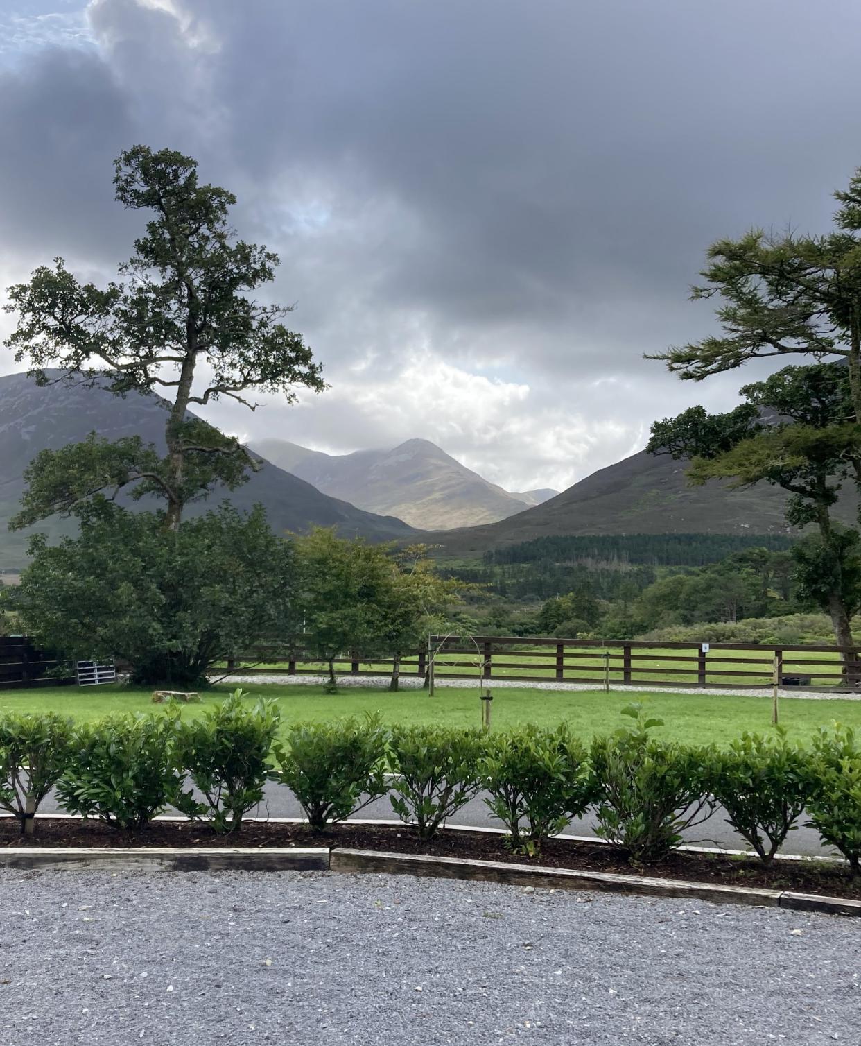 The scenery is breathtaking in the Connemara region of Ireland. This view is at Kylemore Abbey.