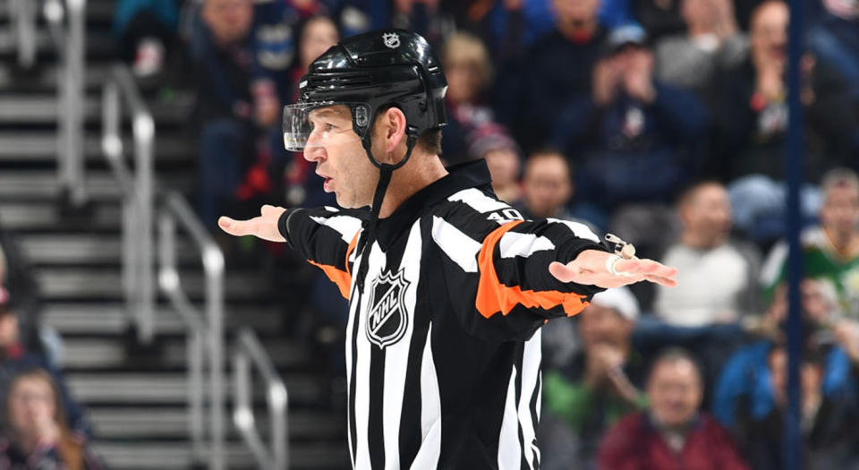 Referees have been calling off goals left, right, and centre over unclear rules. (Jamie Sabau/NHLI via Getty Images)