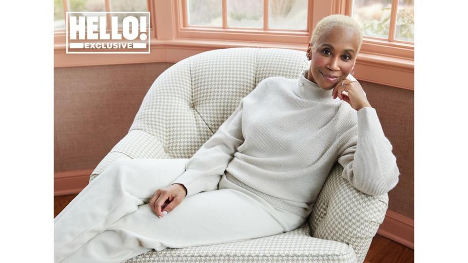 Trisha Goddard poses for HELLO! shoot