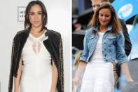 <p>But apart from simply looking alike - and having incredibly luxe brunette hair - Meghan and Pippa have also been unlikely style twins on a number of occasions.</p>