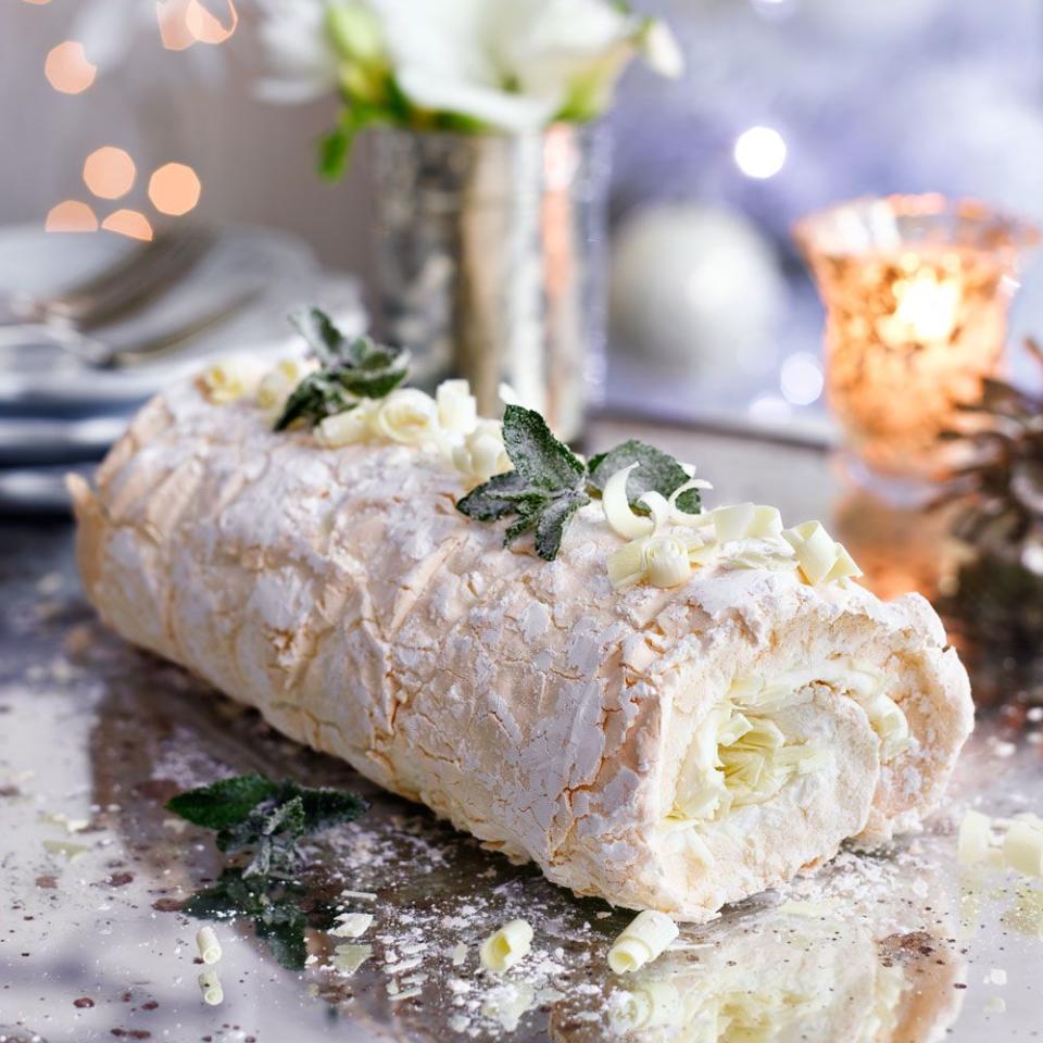 White Chocolate Mint Roulade - Best Yule Log Recipes 2022