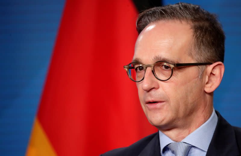 German Foreign Minister Heiko Maas and his Palestinian counterpart al-Maliki meet in Berlin