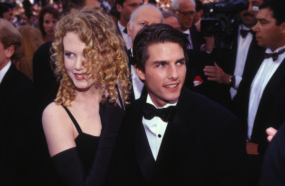 Tom Cruise et Nicole Kidman au Festival de Cannes en mai 1992, France. (Photo by Pool ARNAL/GARCIA/PICOT/Gamma-Rapho via Getty Images)