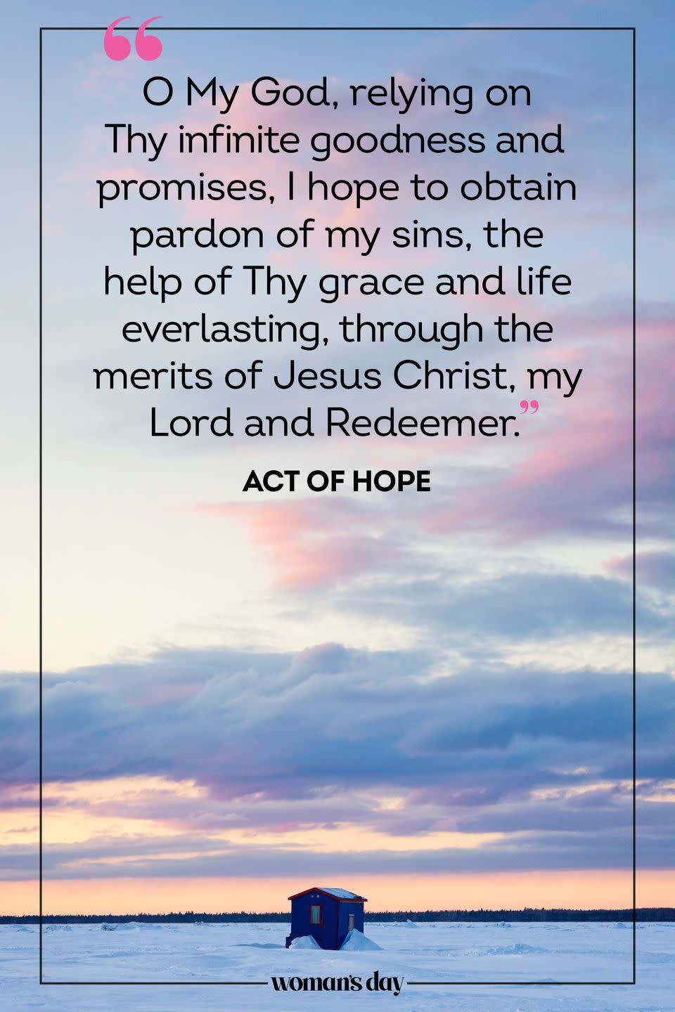 2) Prayer to affirm your hope in God