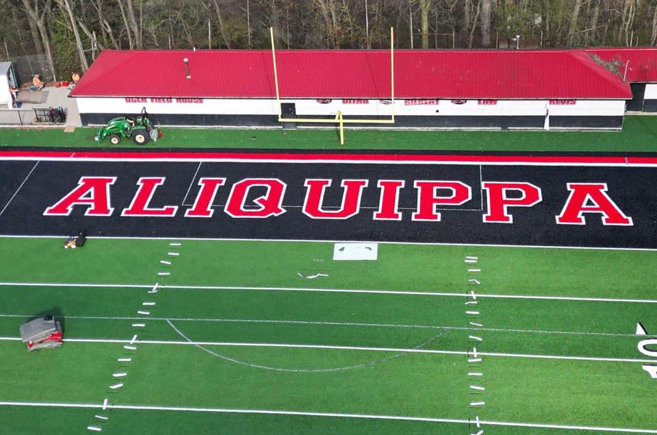 Aliquippa unveils the look of the brand new Football Field.