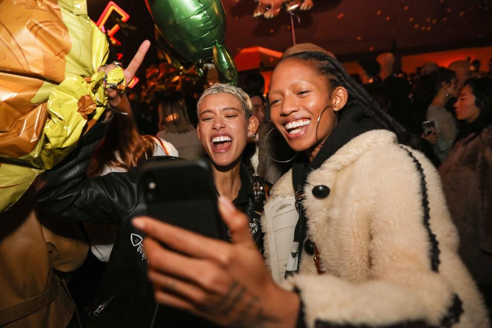 After his men’s and women’s Pre-Fall show, Coach designer Stuart Vevers threw a New York–theme party with his favorite models and local celebrities.