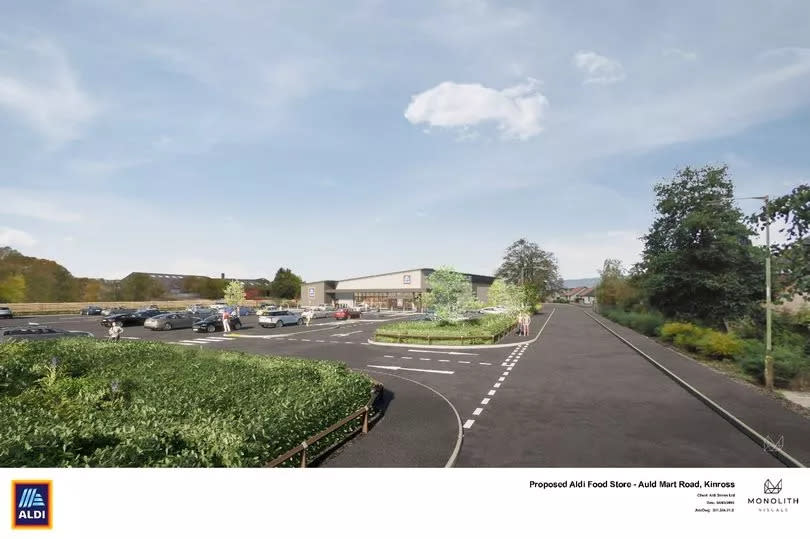 Image of how the Aldi in Milnathort would have looked