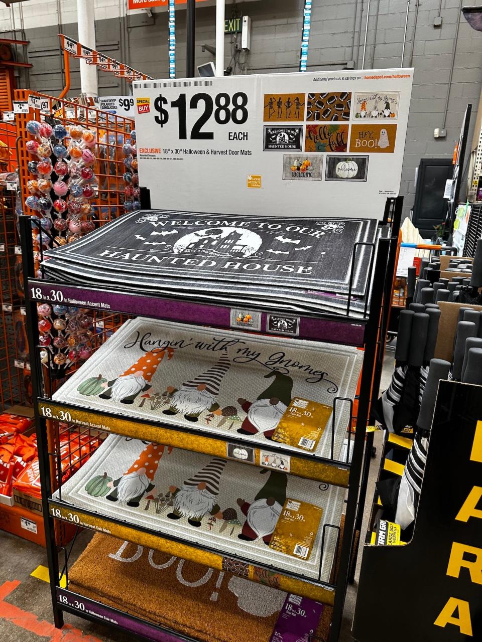 Halloween decorations at Home Depot on September 12, 2023.