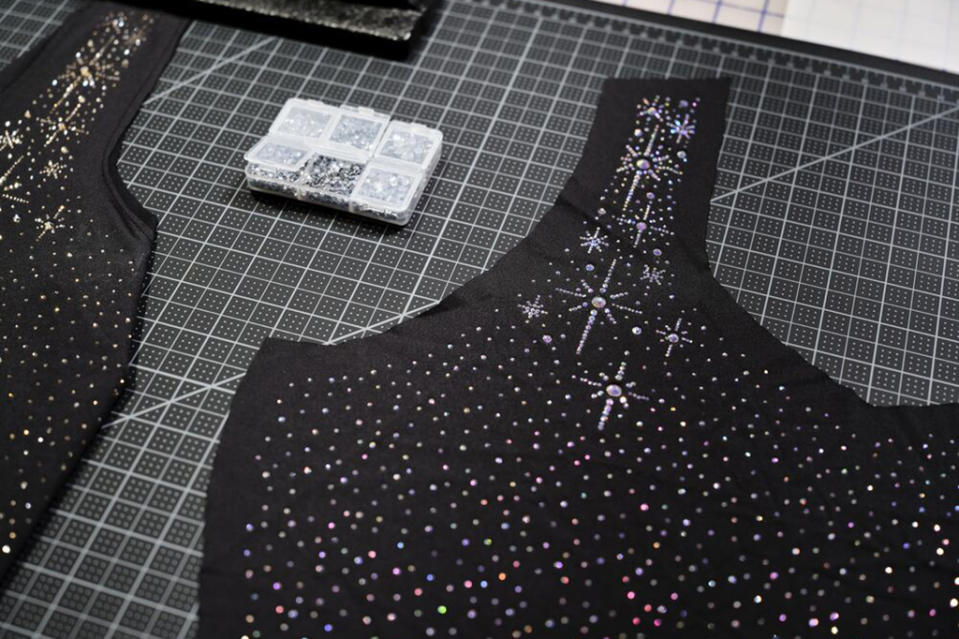 A crystal-encrusted bodice alludes to the night sky at the tournament. - Credit: Courtesy of Nike