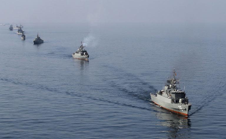 Iranian warships regularly conduct military drills in the Strait of Hormuz -- where a third of the world's traded oil supplies pass through the narrow sea passage