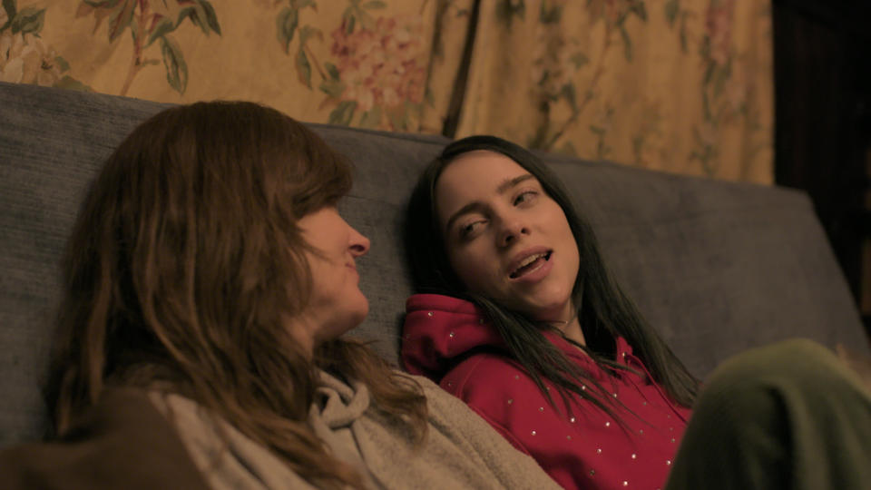 Maggie Baird, left, and Billie Eilish in 'Billie Eilish: The World's a Little Blurry'<span class="copyright">Apple TV+</span>