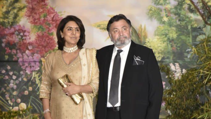 Neetu Singh with husband Rishi Kapoor.