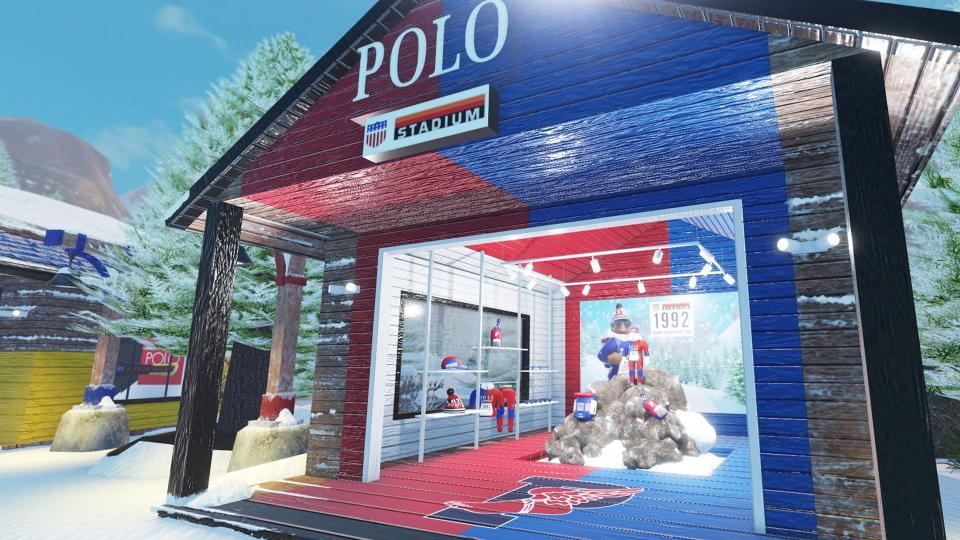 A Polo shop available within the Ralph Lauren virtual experience on Roblox.