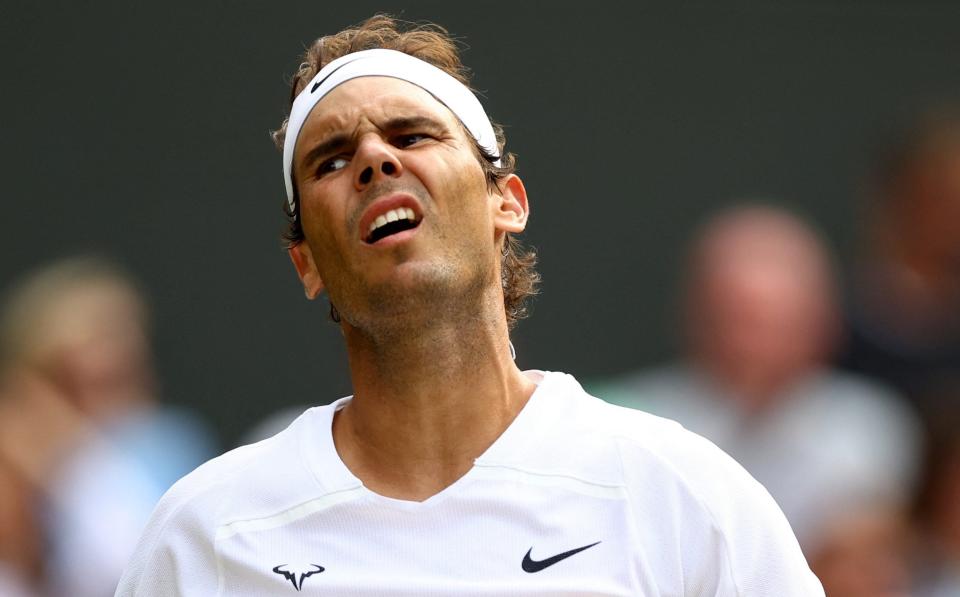 Spain's Rafael Nadal reacts during his quarter final match against Taylor Fritz - REUTERS/Hannah Mckay