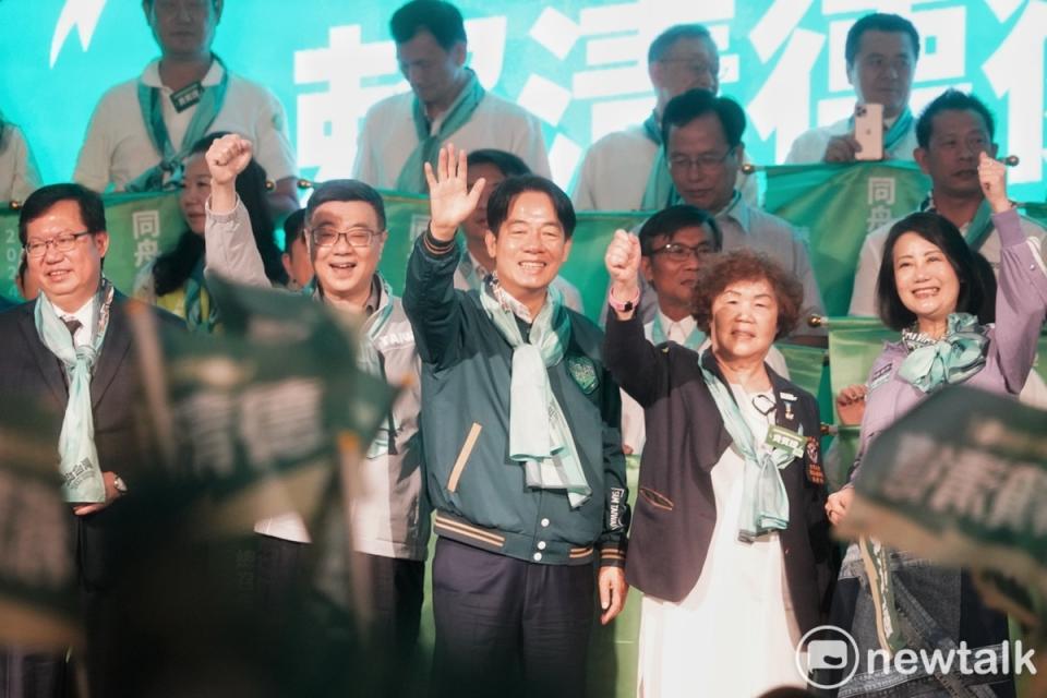 民進黨總統參選人賴清德出席同舟共濟賴清德後援會。   圖：張良一/攝