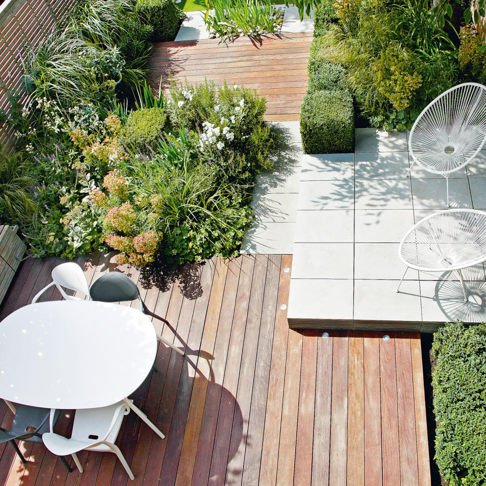 Use low-maintenance decking for a low-maintenance garden