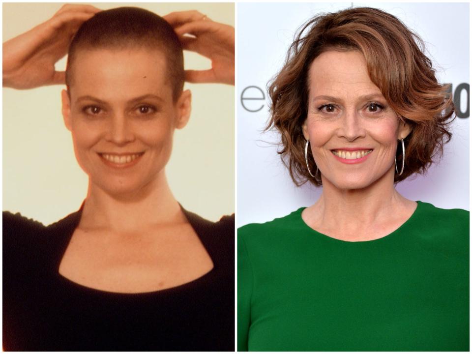 sigourney weaver shaved head