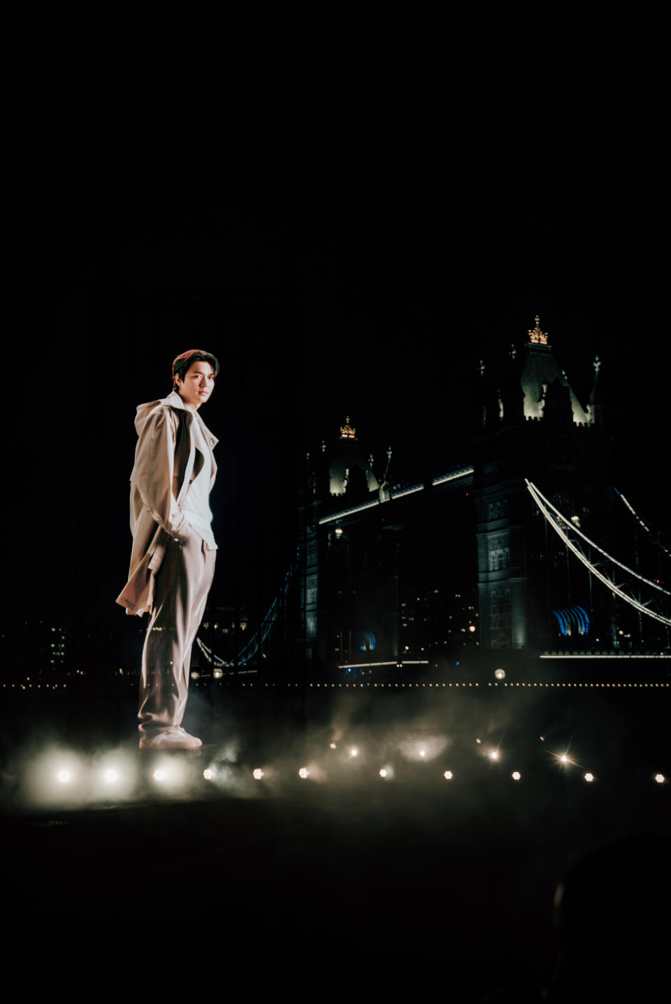 A 10-meter hologram of Lee Min-ho projected by Boss in London