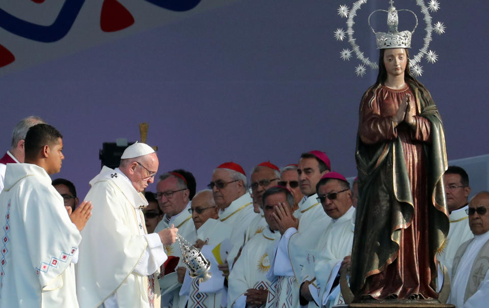 FOTOS: El Papa y su primer gran evento de masas en Colombia