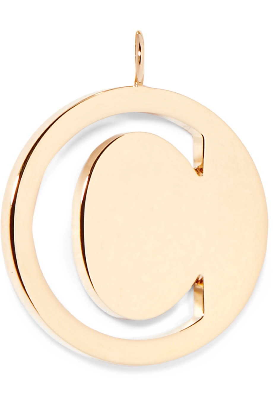 Chloe Alphabet Gold-Plated Bag Charm