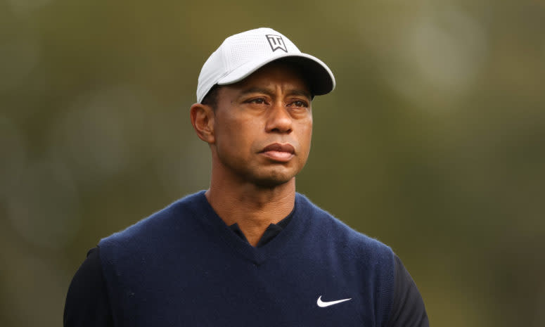 Tiger Woods in the first round of the U.S. Open.