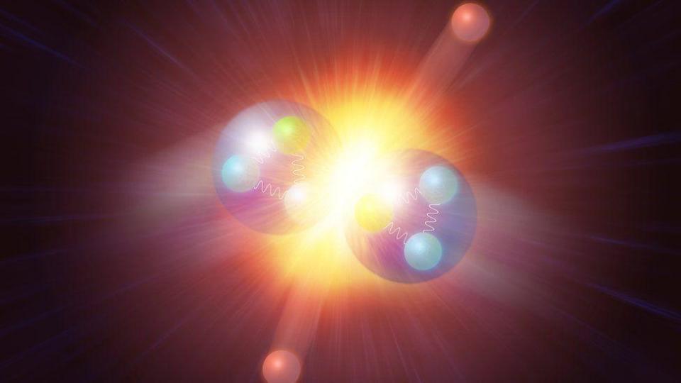 Ilustración artística del bosón de Higgs. 