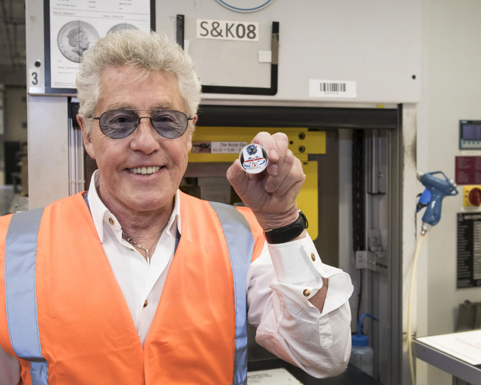 Roger Daltrey visited the Mint to mark the new collection. (Royal Mint)