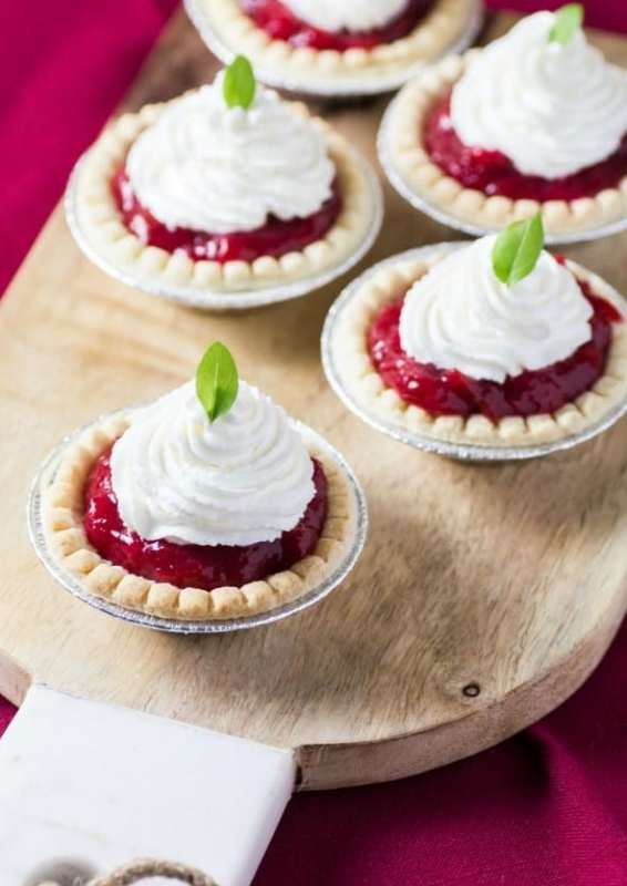 <p>Noshing With The Nolands</p><p>Individual desserts are perfect for summertime parties.</p><p><strong>Get the recipe: <a href="https://noshingwiththenolands.com/super-easy-rhubarb-tarts/" rel="nofollow noopener" target="_blank" data-ylk="slk:Rhubarb Tarts;elm:context_link;itc:0;sec:content-canvas" class="link ">Rhubarb Tarts</a></strong></p>