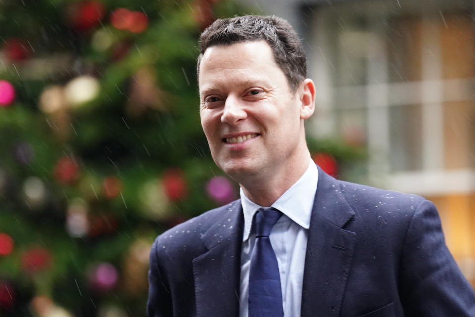 Justice Secretary Alex Chalk leaving Downing Street, London, after a Cabinet meeting. Picture date: Tuesday December 19, 2023. (Photo by James Manning/PA Images via Getty Images)